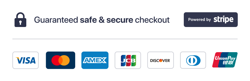 Trust badge with payment methods